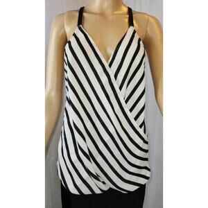 Dynamite Black and White Blouse